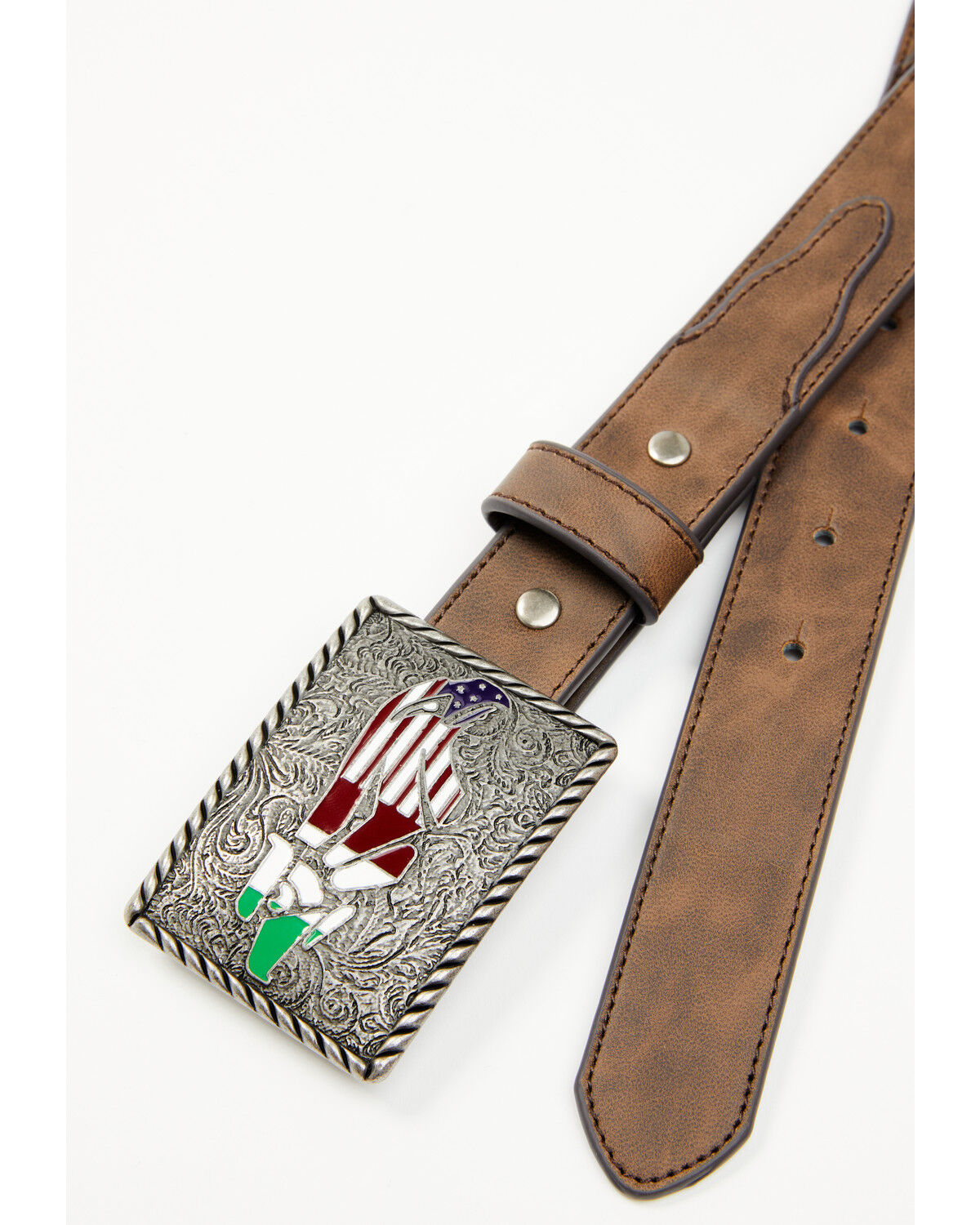 Cody James Boys' Tex Mexico Thunder Bird Leather Belt
