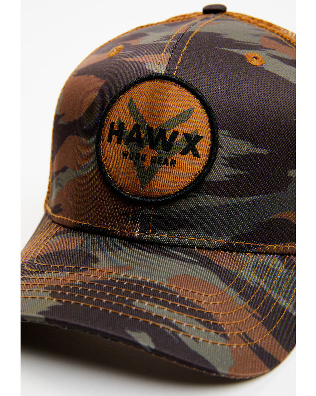 Hawx Men's Camo Print Circle Patch Ball Cap
