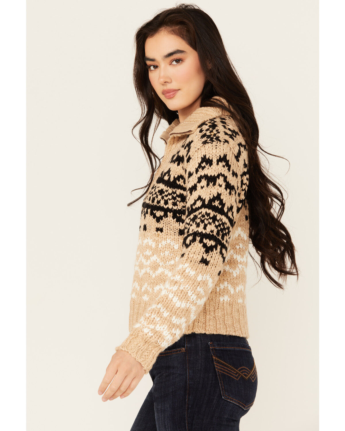 Idyllwind Women's Otay Studded Southwestern Pullover Sweater