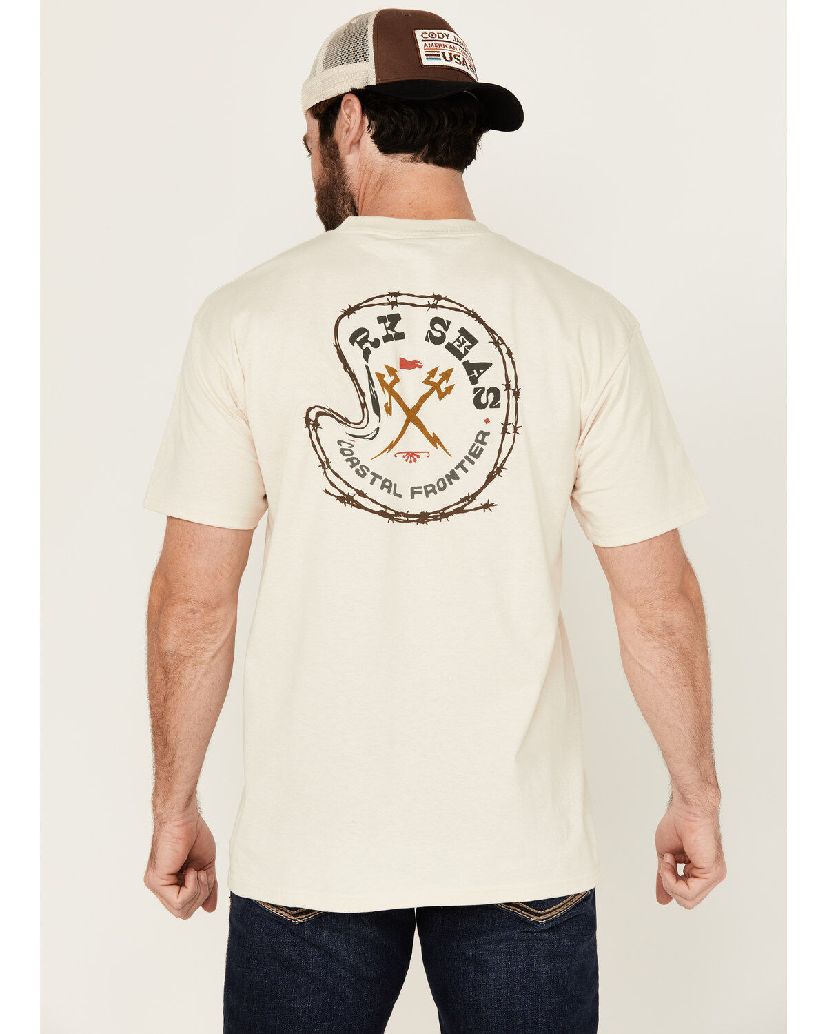 Dark Seas Men's Boot Barn Exclusive Round Up Short Sleeve Graphic T-Shirt