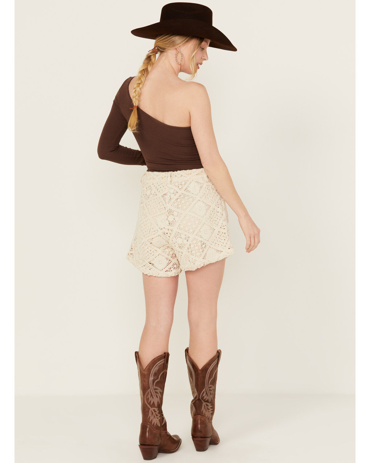 Miss Me Women's High Rise Crochet Shorts