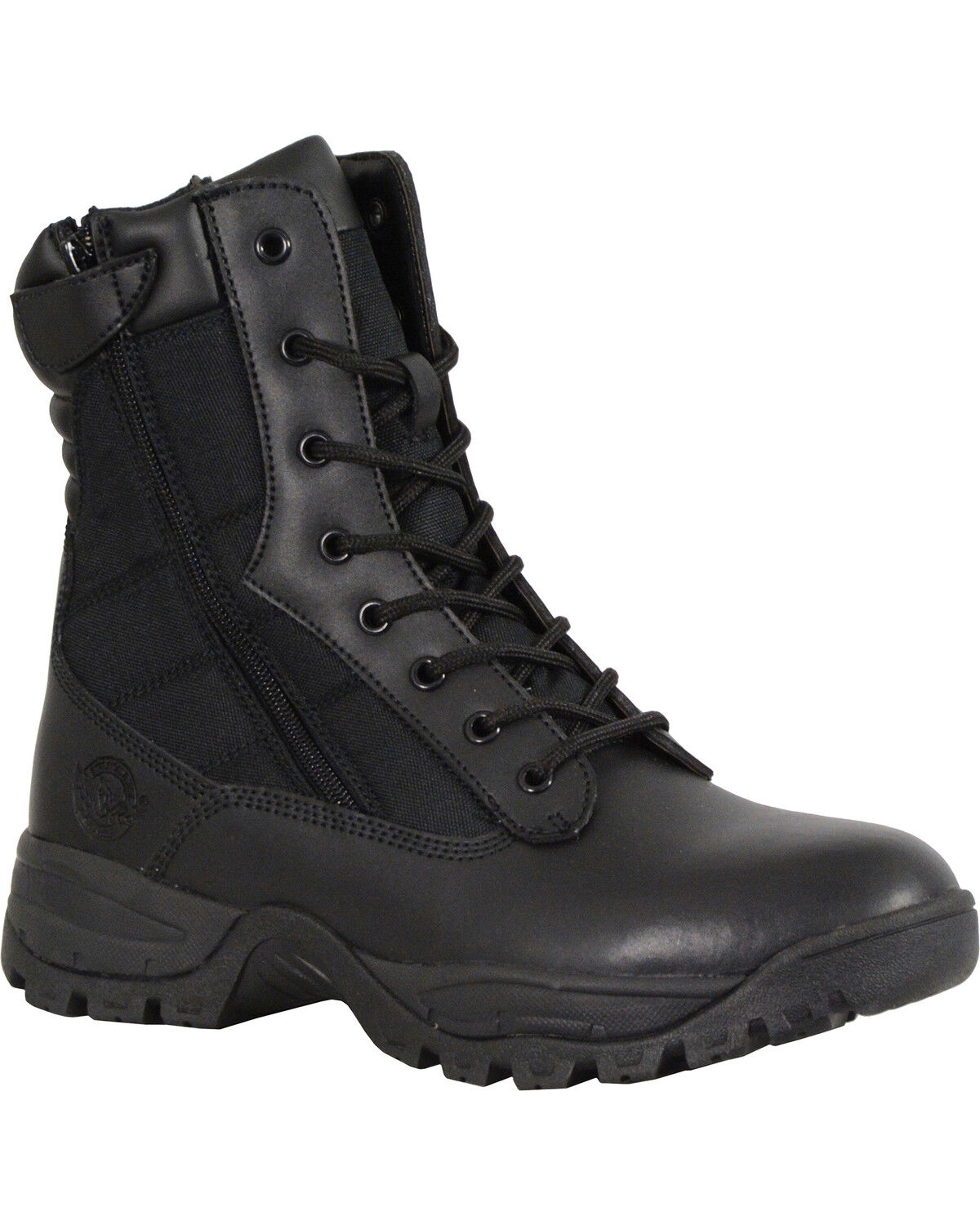 Milwaukee Leather Men's 9" Leather Tactical Boots - Round Toe