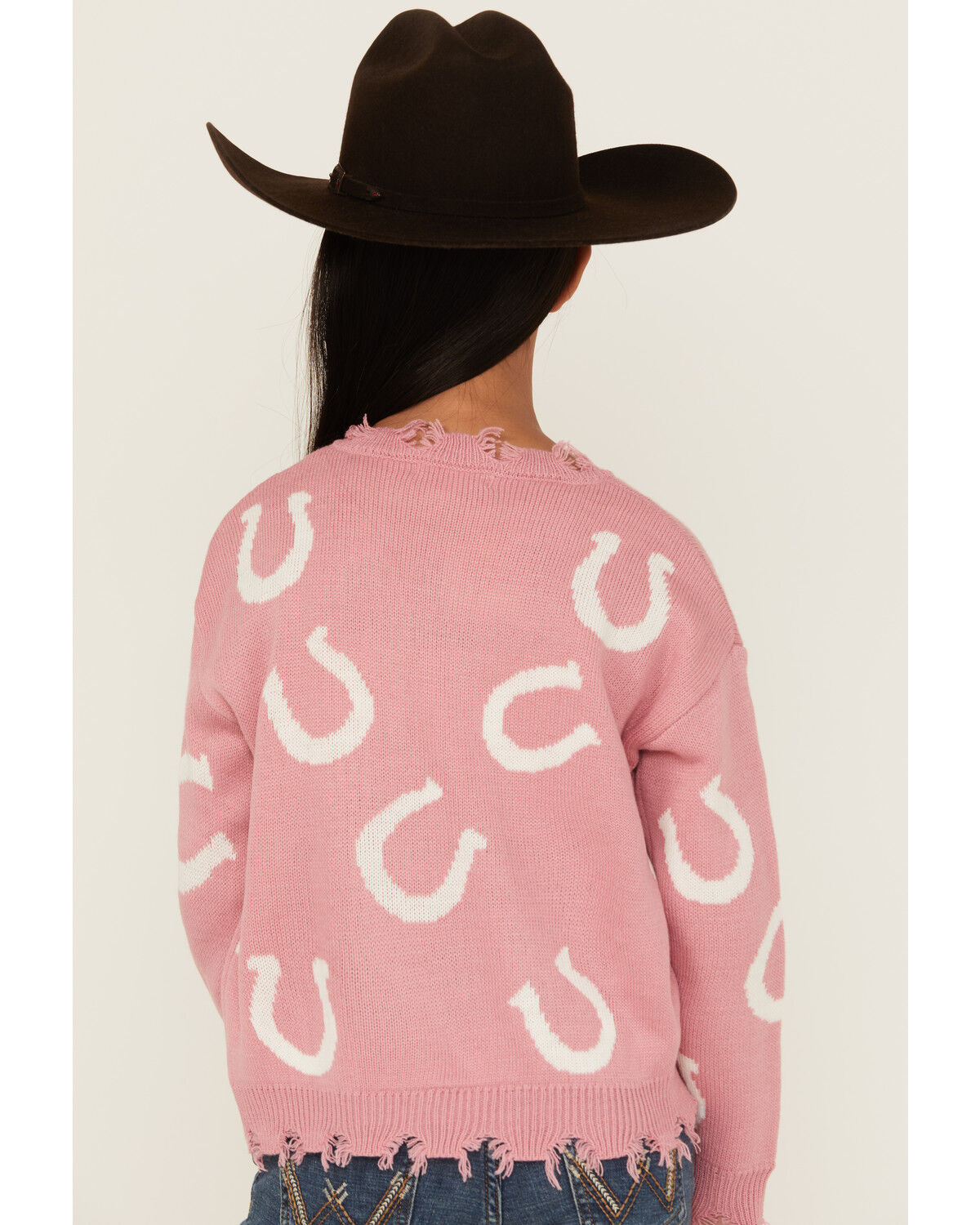 Self Esteem Girls' Horseshoe Sweater