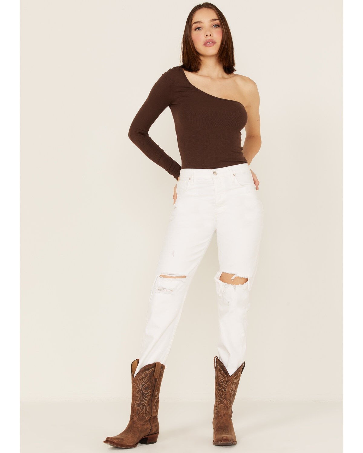 Free People Women's Tapered Baggy Boyfriend Jeans