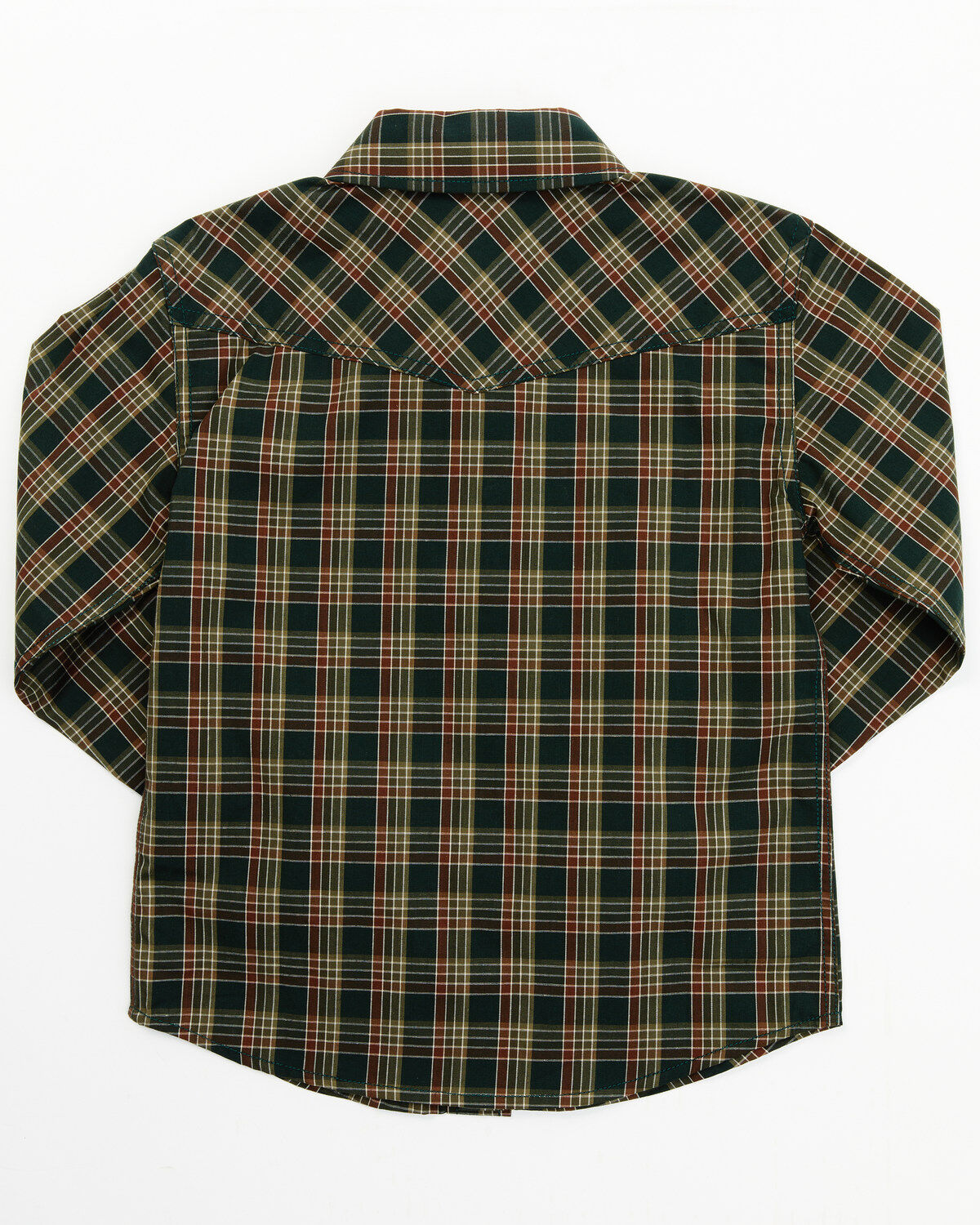 Cody James Toddler Boys' Douglas Fir Plaid Print Long Sleeve Snap Western Shirt - Toddler