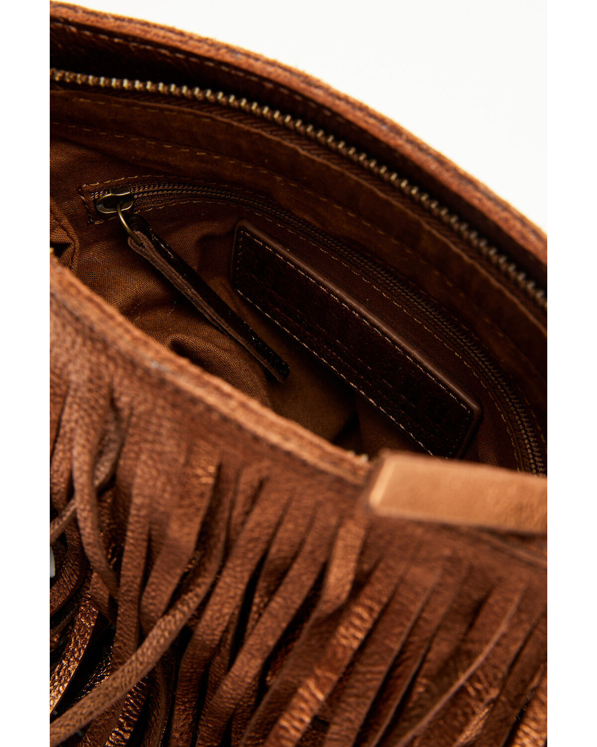 Idyllwind Women's Camarillo Metallic Fringe Suede Crossbody Bag