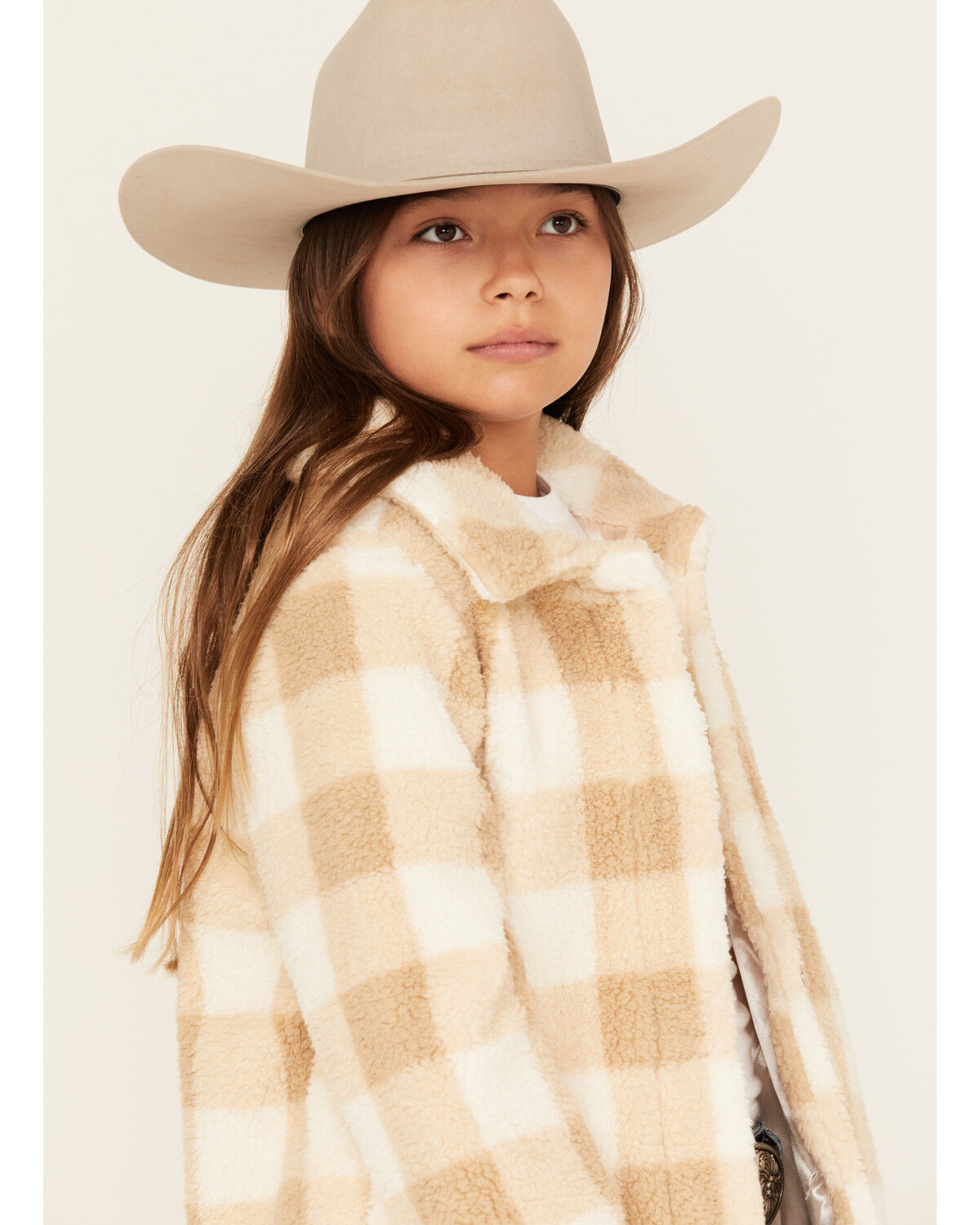 Urban Republic Girls' Plaid Print Shacket