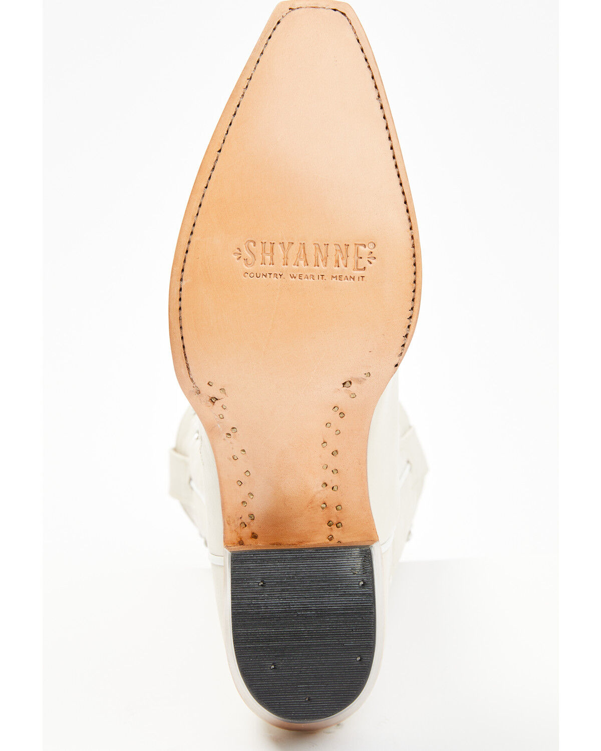 Shyanne Women's Victoria Hueso Studded Stitched Western Boots - Snip Toe