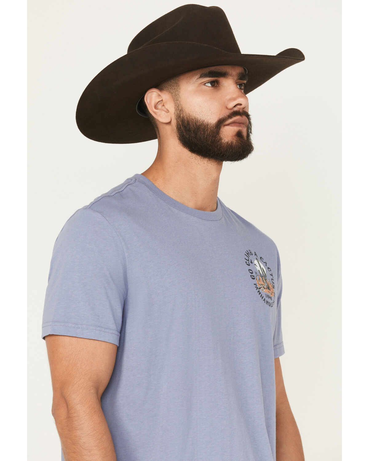 Panhandle Slim Men's Climb A Cactus Short Sleeve Graphic T-Shirt