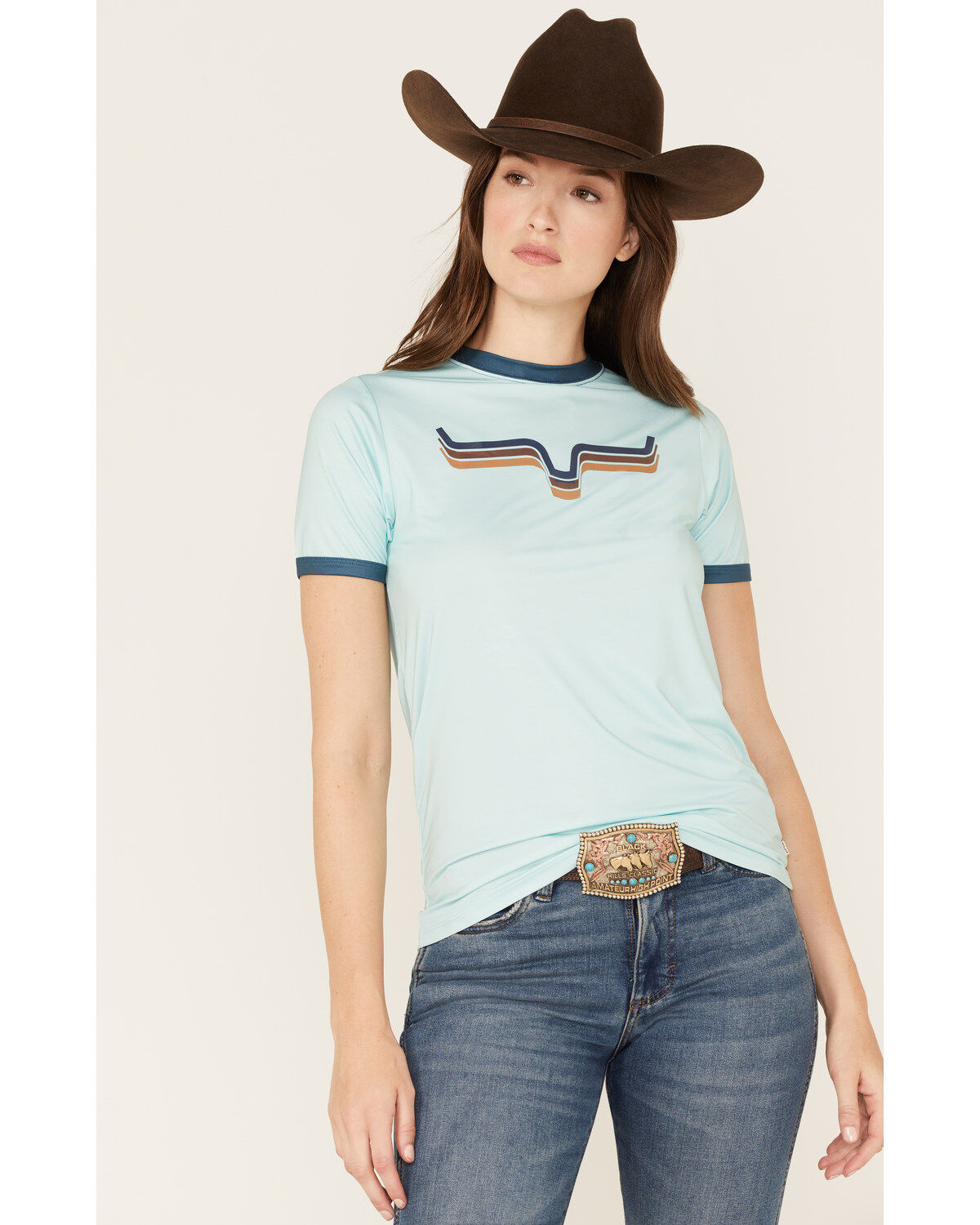 Kimes Ranch Women's Rhythm Ringer Performance Tech Tee