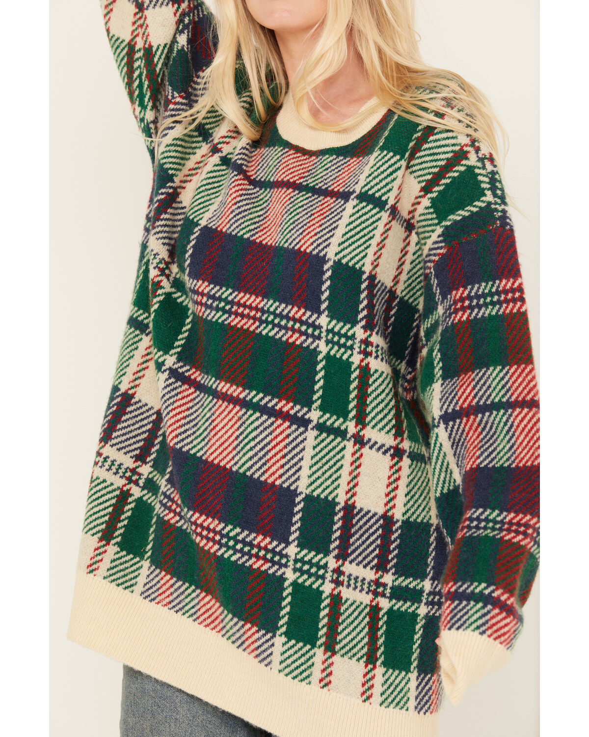 Show Me Your Mumu Women's Plaid Print Ember Tunic Sweater