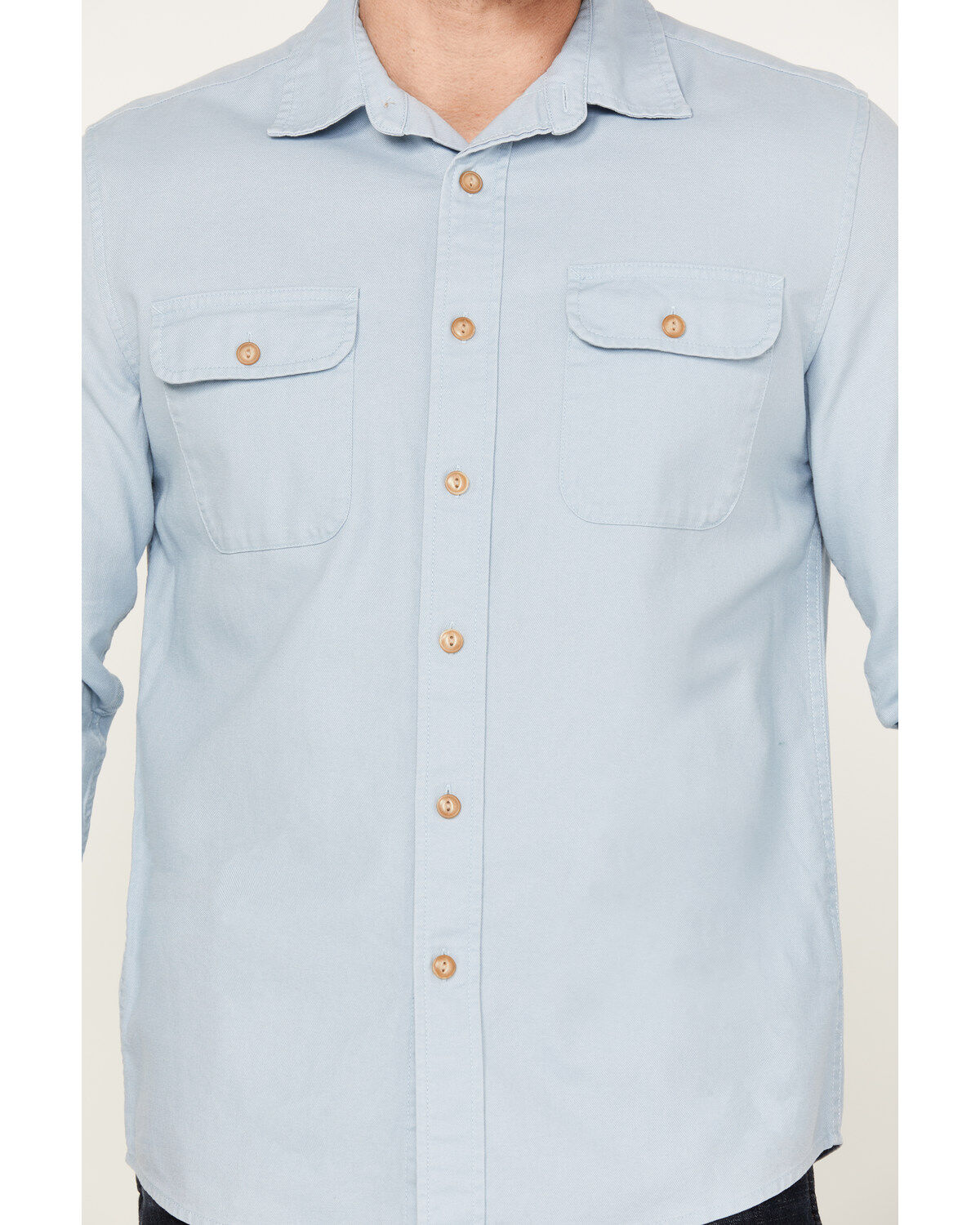 Pendleton Men's Beach Shack Solid Long Sleeve Button-Down Western Shirt