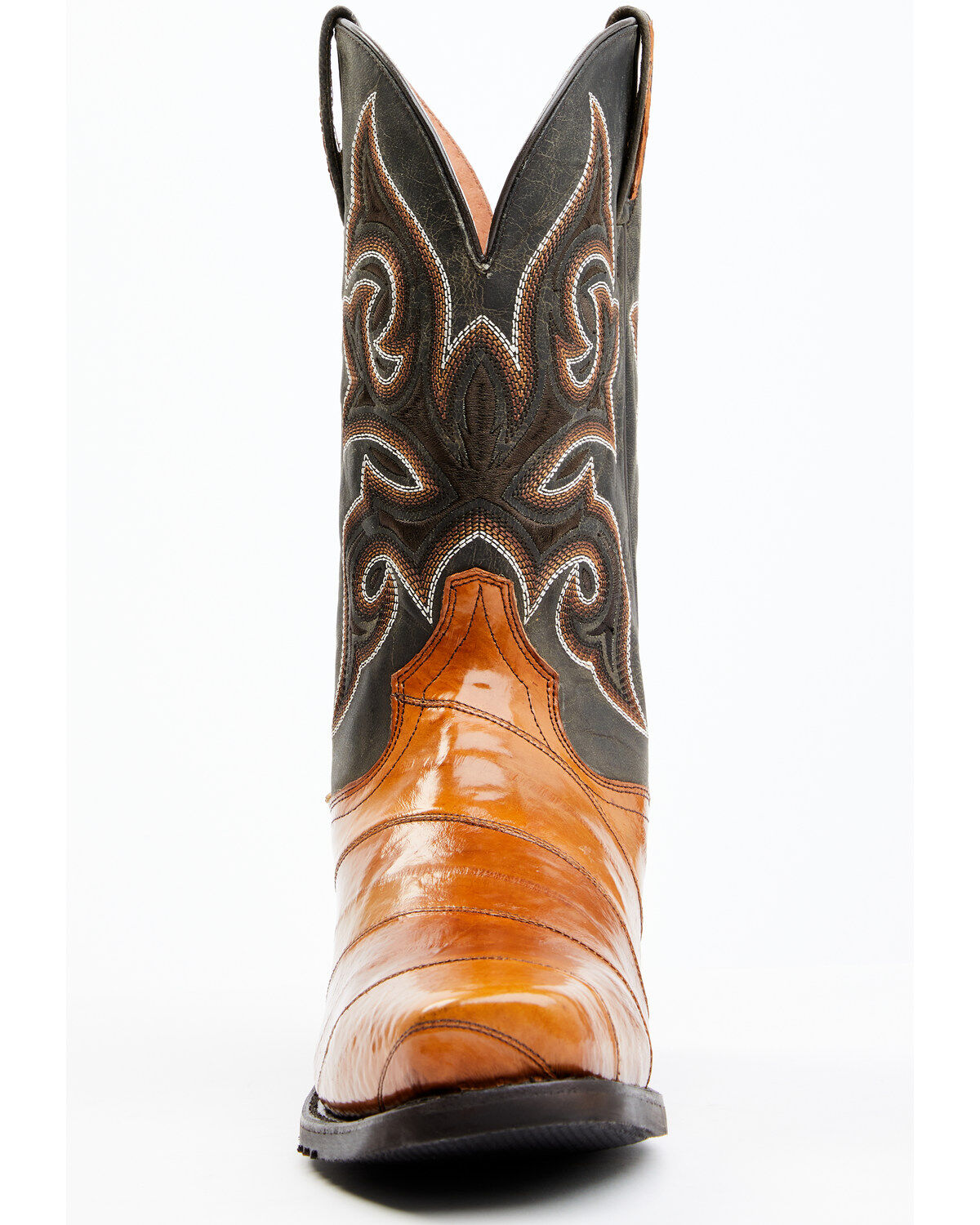 Dan Post Men's Camel Eel Exotic Western Boots - Square Toe