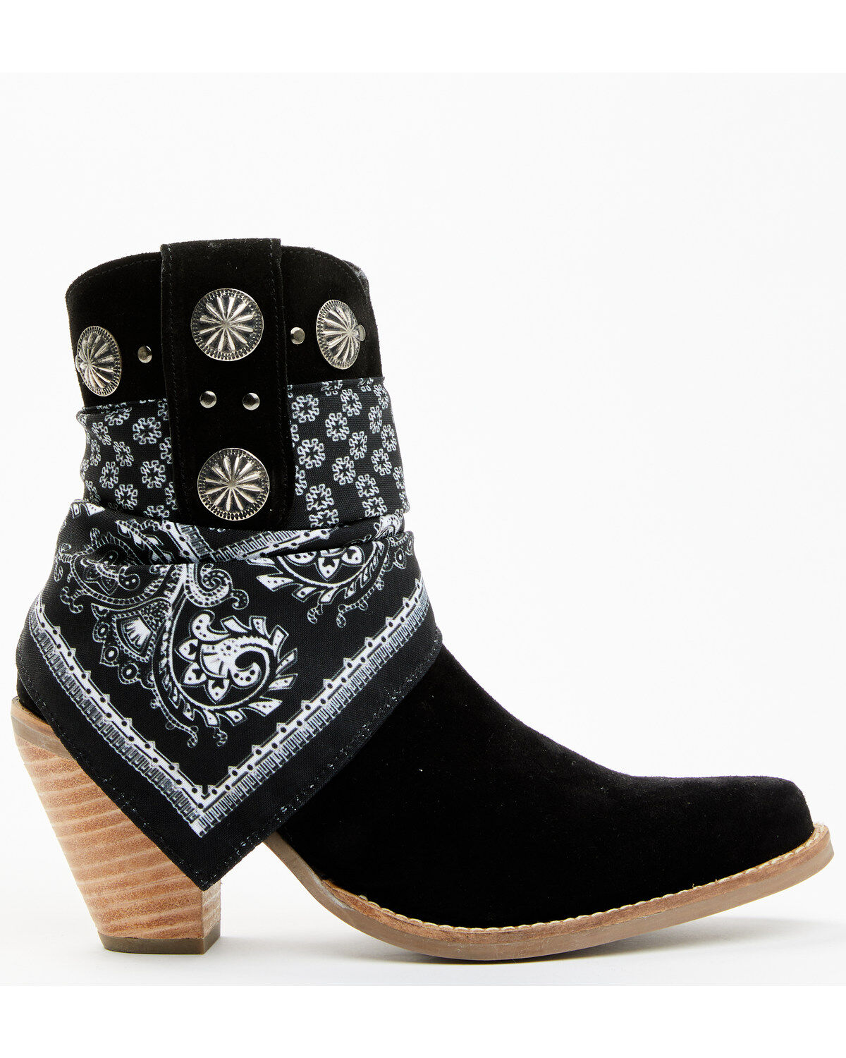 Dingo Women's Suede Bandida Western Booties - Round Toe