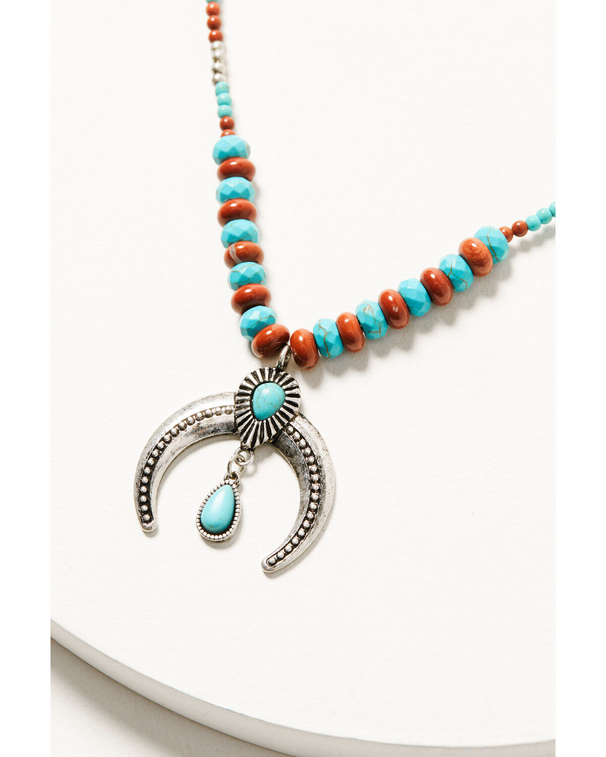 Shyanne Women's Canyon Sunset Crescent Tassel Necklace
