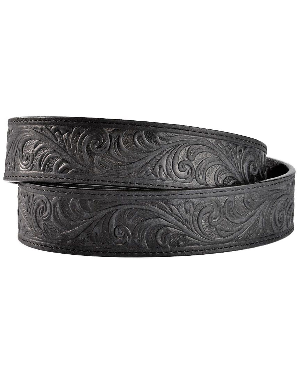 Justin Men's Hand Tooled Western Belt