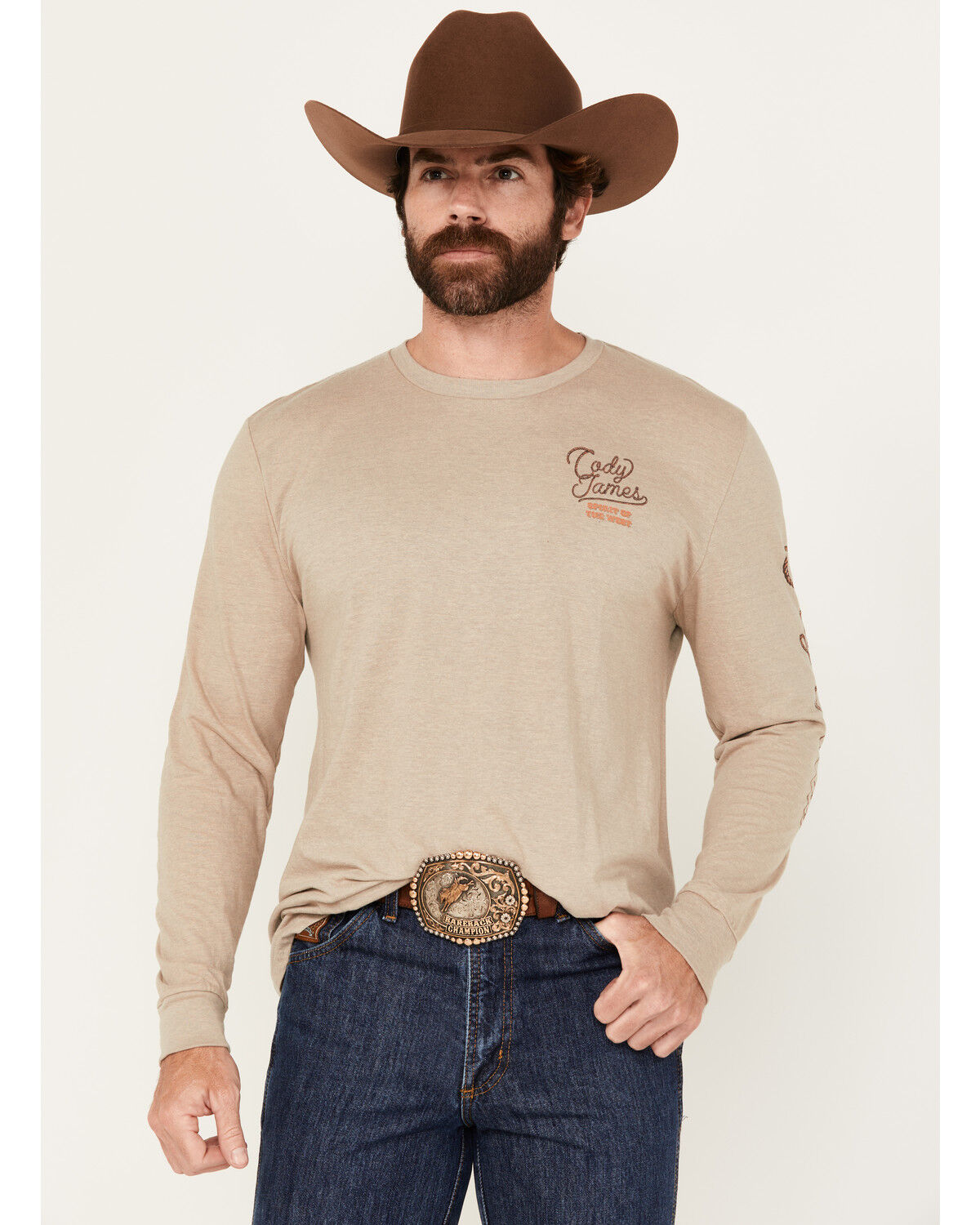 Cody James Men's Western Spirit Long Sleeve Graphic T-Shirt