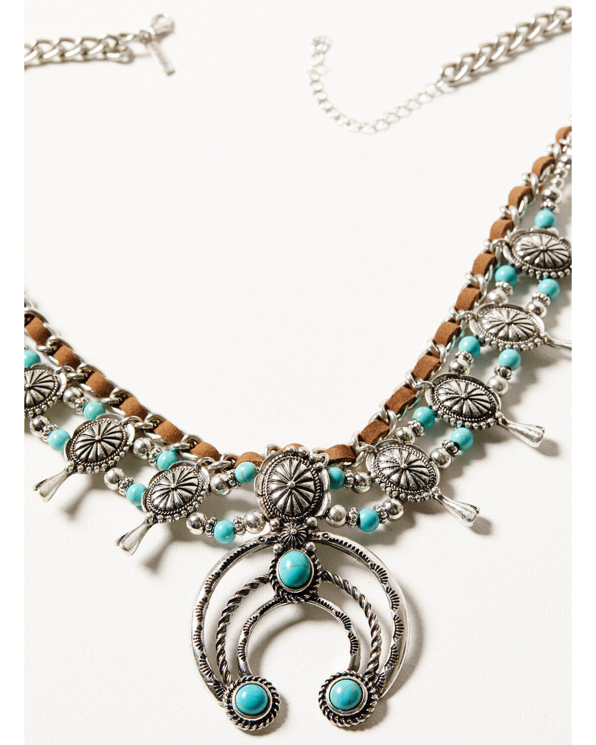 Shyanne Women's Desert Charm Squash Blossom Necklace