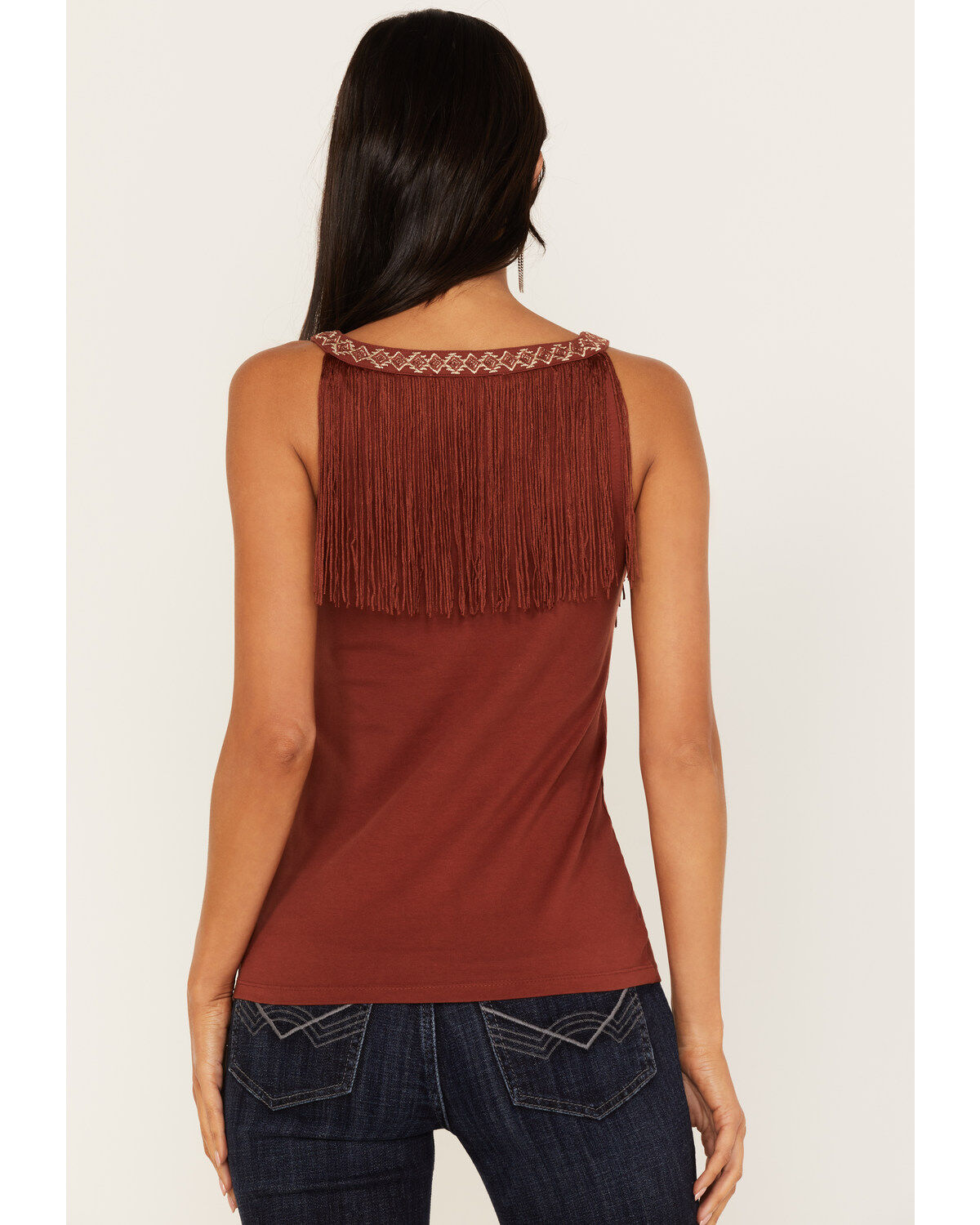 Idyllwind Women's Songstress Embroidered Fringe Tank Top