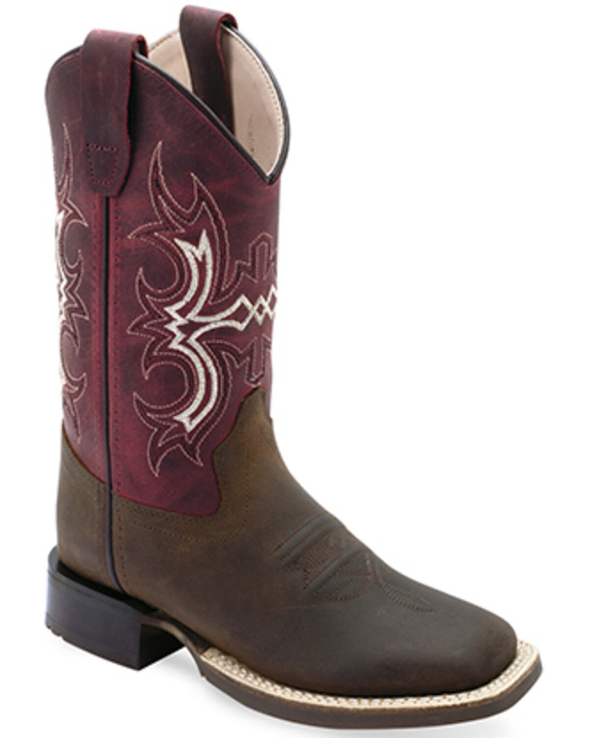 Old West Girls' Western Boots - Broad Square Toe