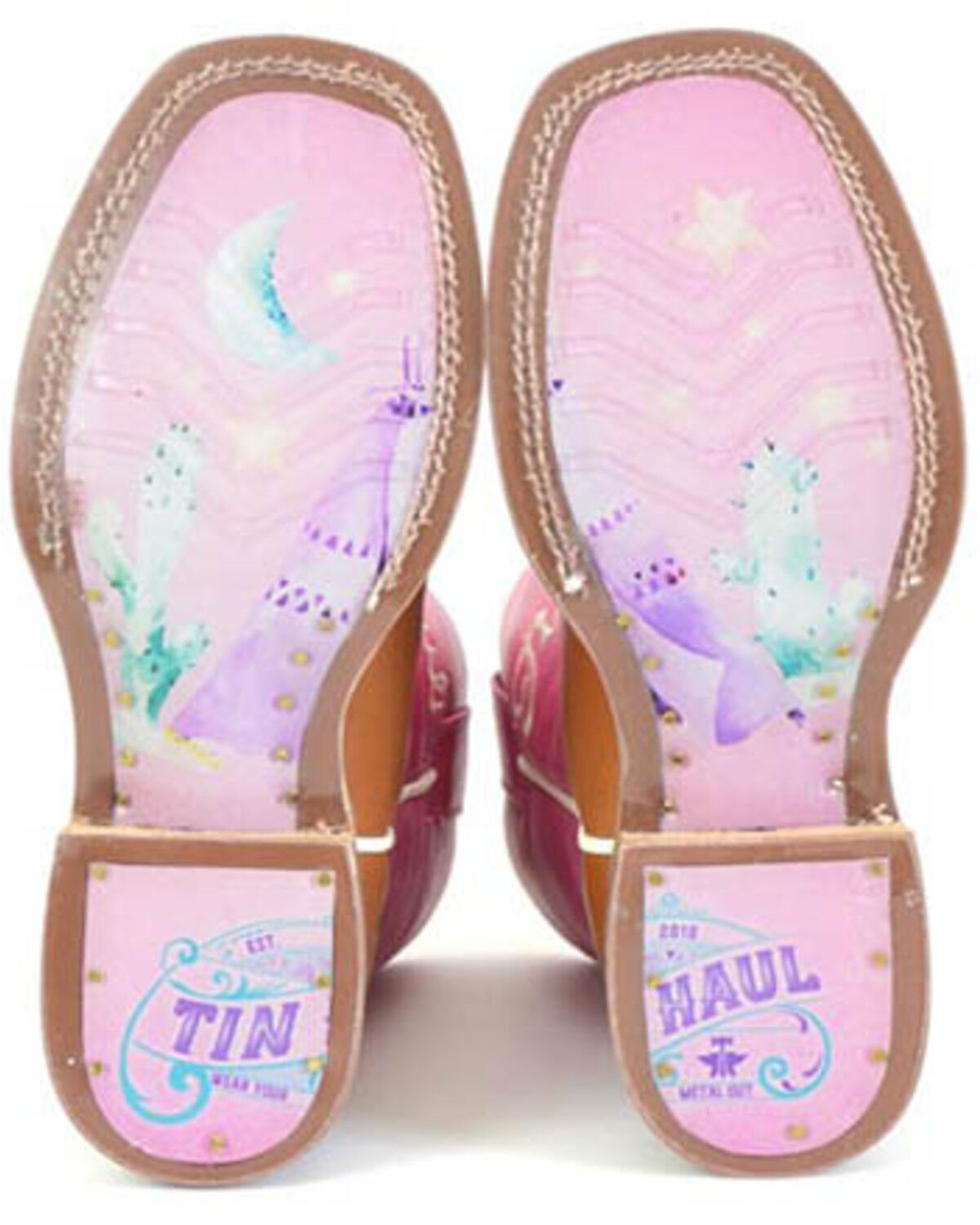 Tin Haul Girls' All Points West Western Boots - Broad Square Toe