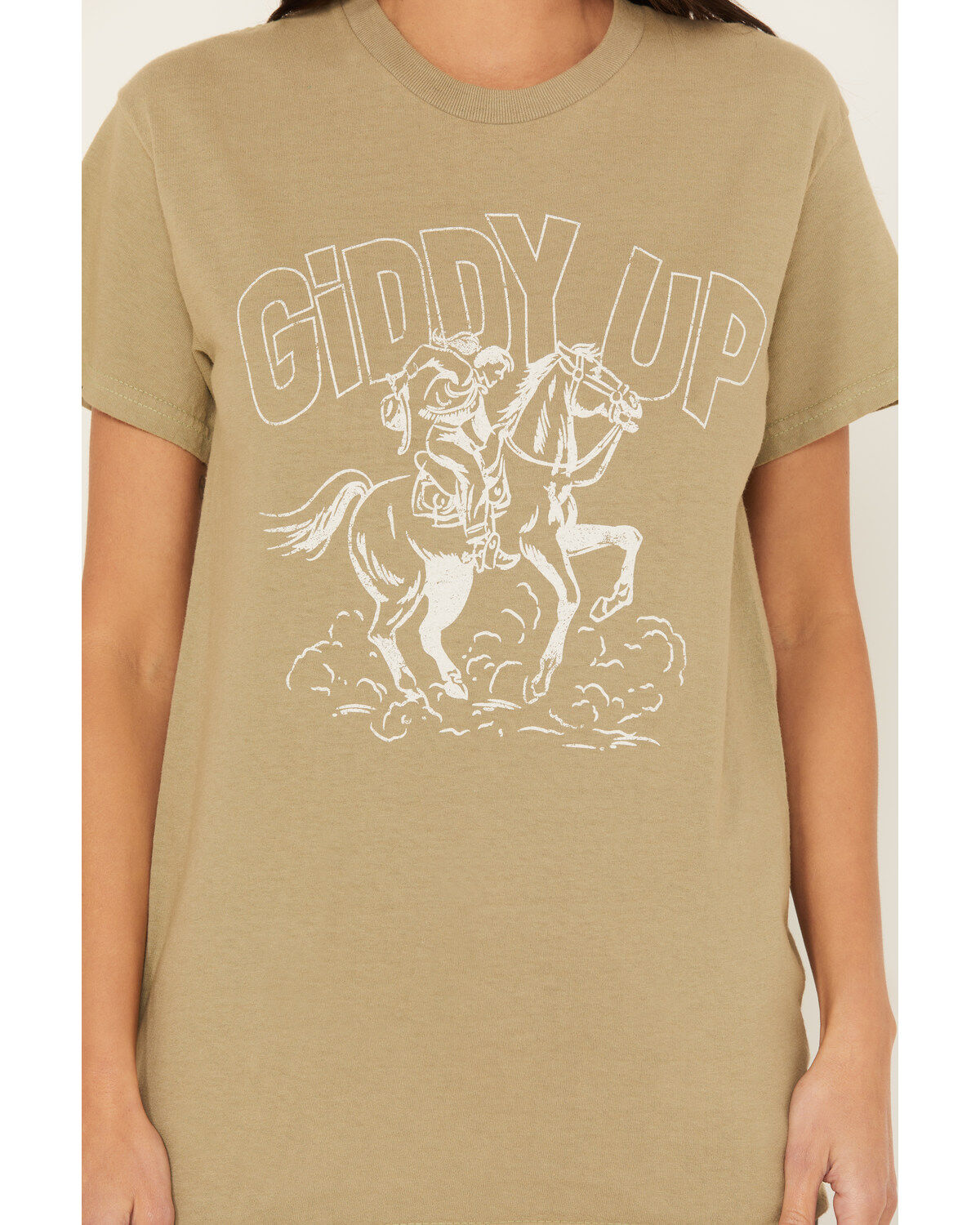 Youth in Revolt Women's Giddy Up Short Sleeve Graphic Tee