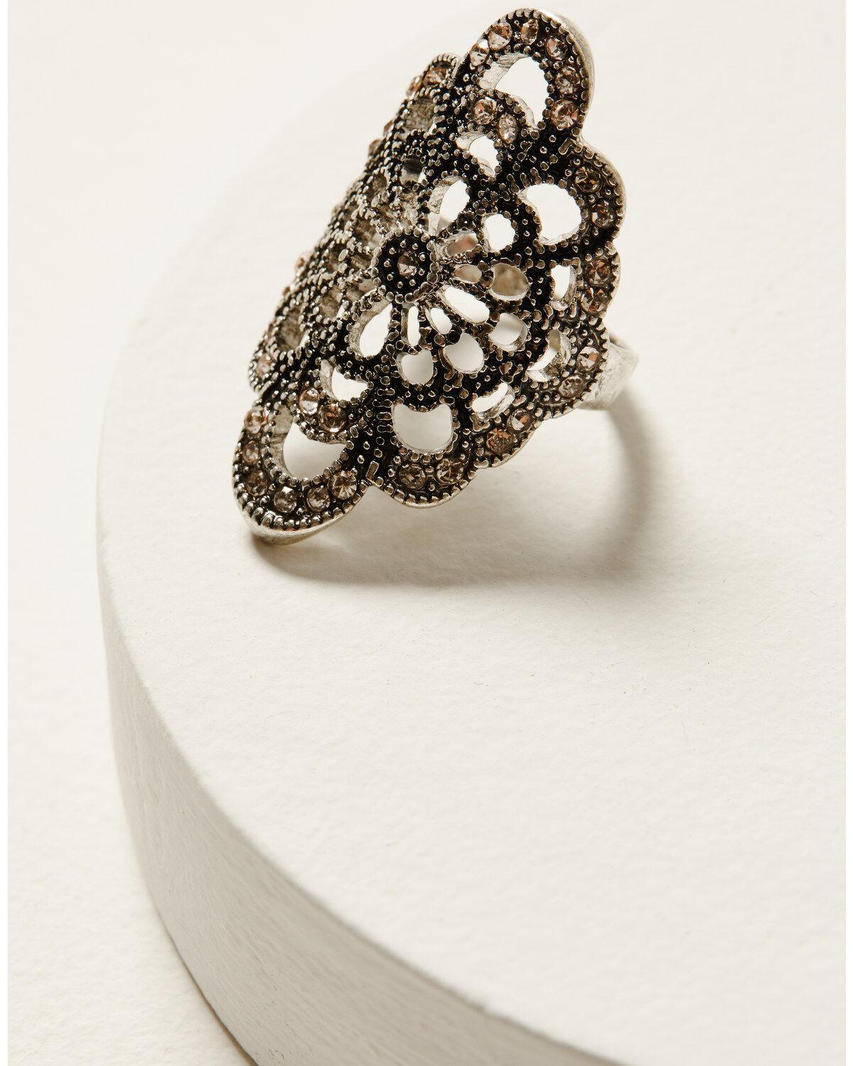 Shyanne Women's Champagne Chateau Filigree Statement Ring