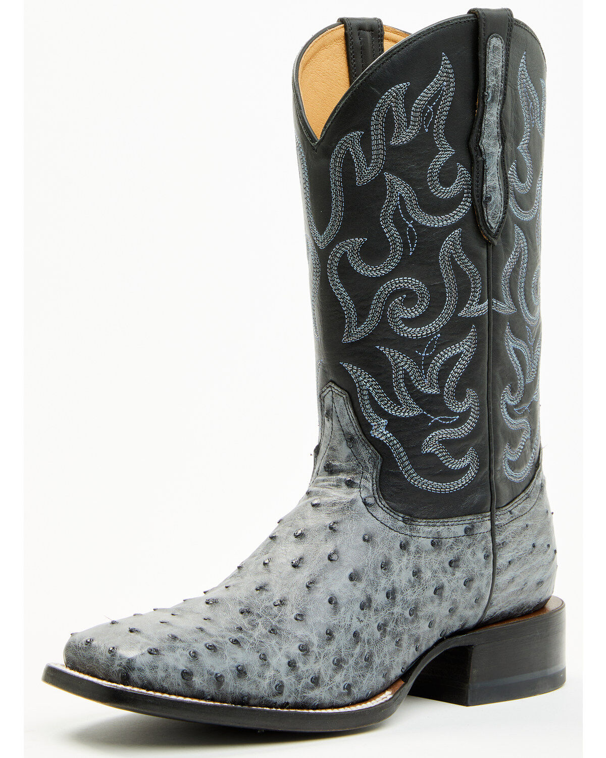 Cody James Men's Exotic Full Quill Ostrich Western Boots - Broad Square Toe