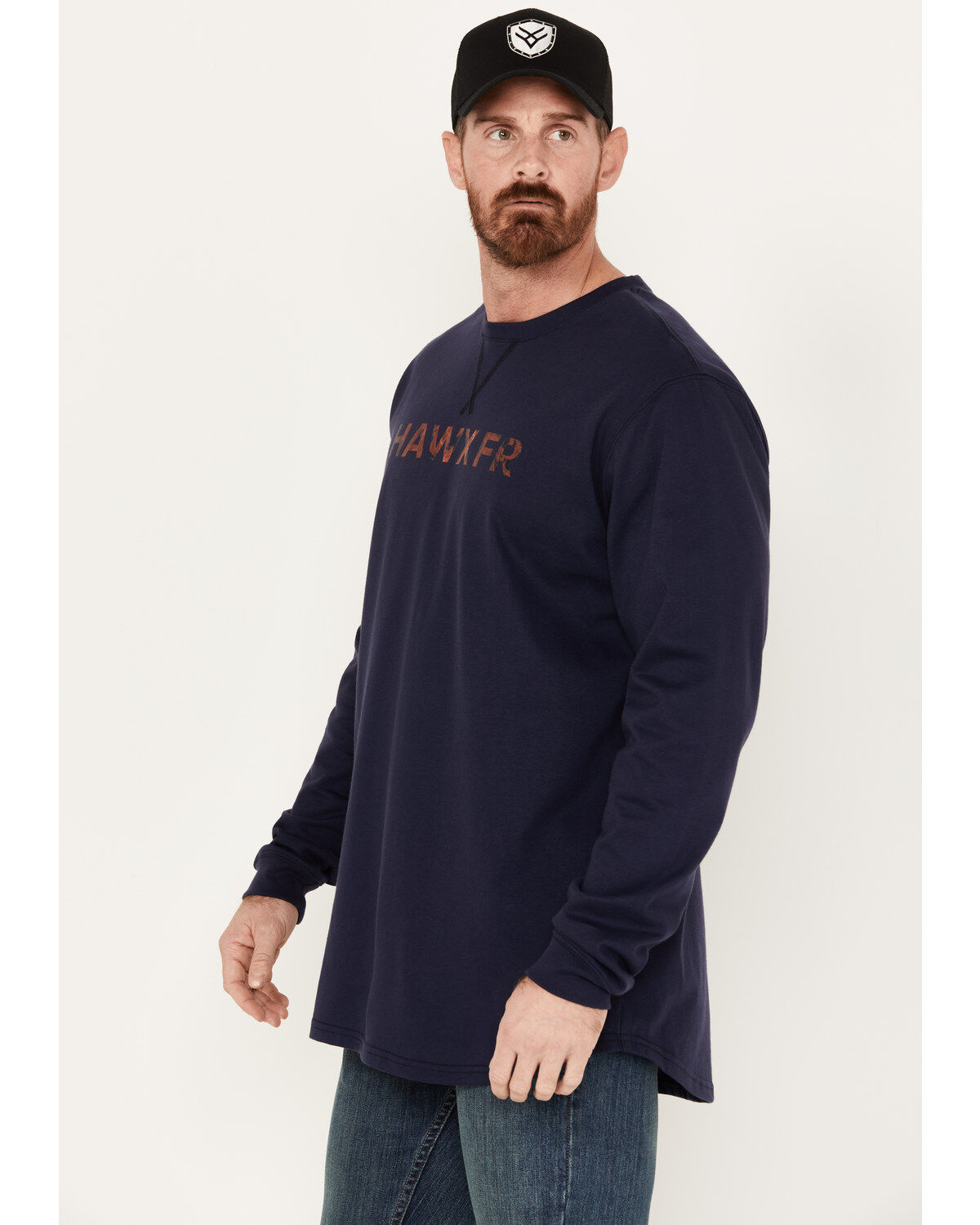 Hawx Men's FR Long Sleeve Pocket Henley Shirt