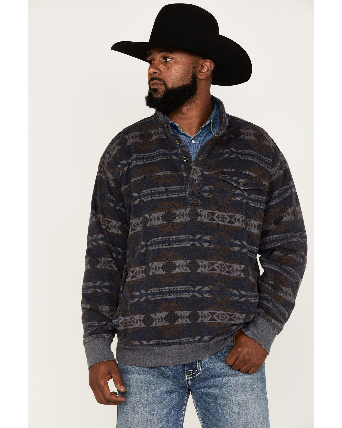 Ariat Men's Overdyed Southwesten Sweatshirt