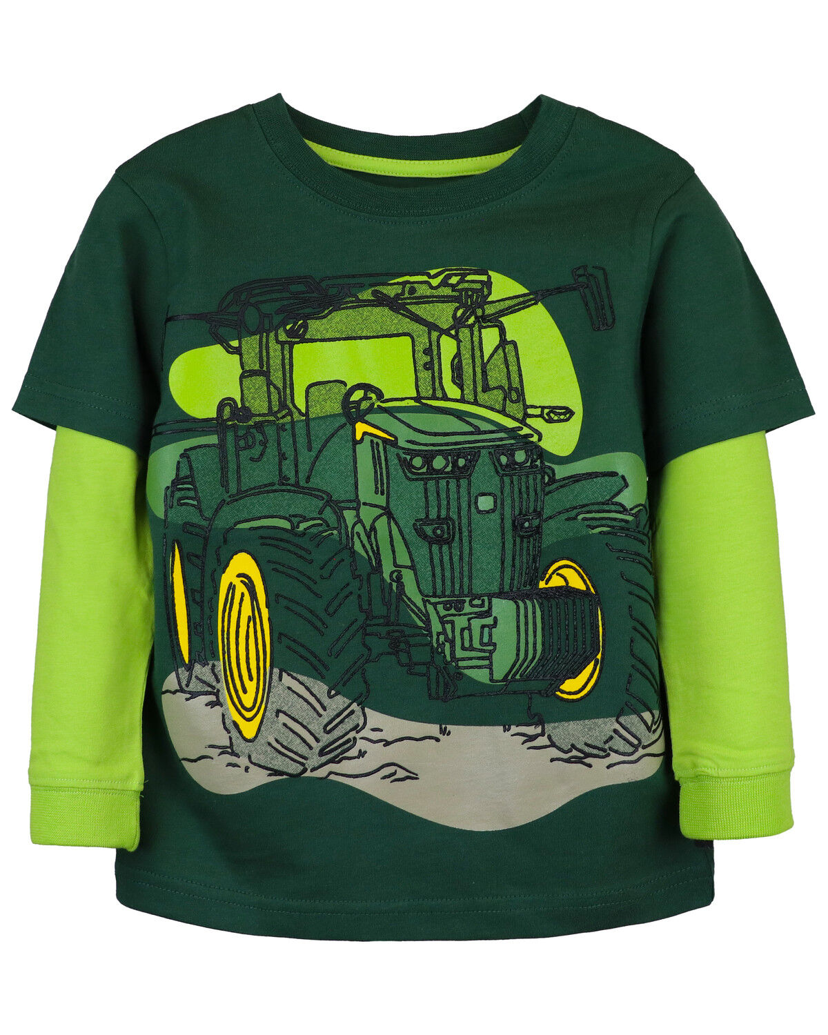 John Deere Toddler Boys' Line Tractor Long Sleeve T-Shirt