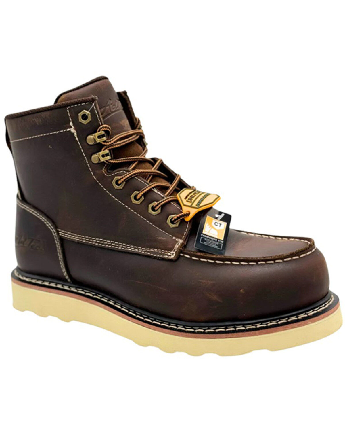AdTec Men's 6" Rancho Moc Work Boots - Soft Toe