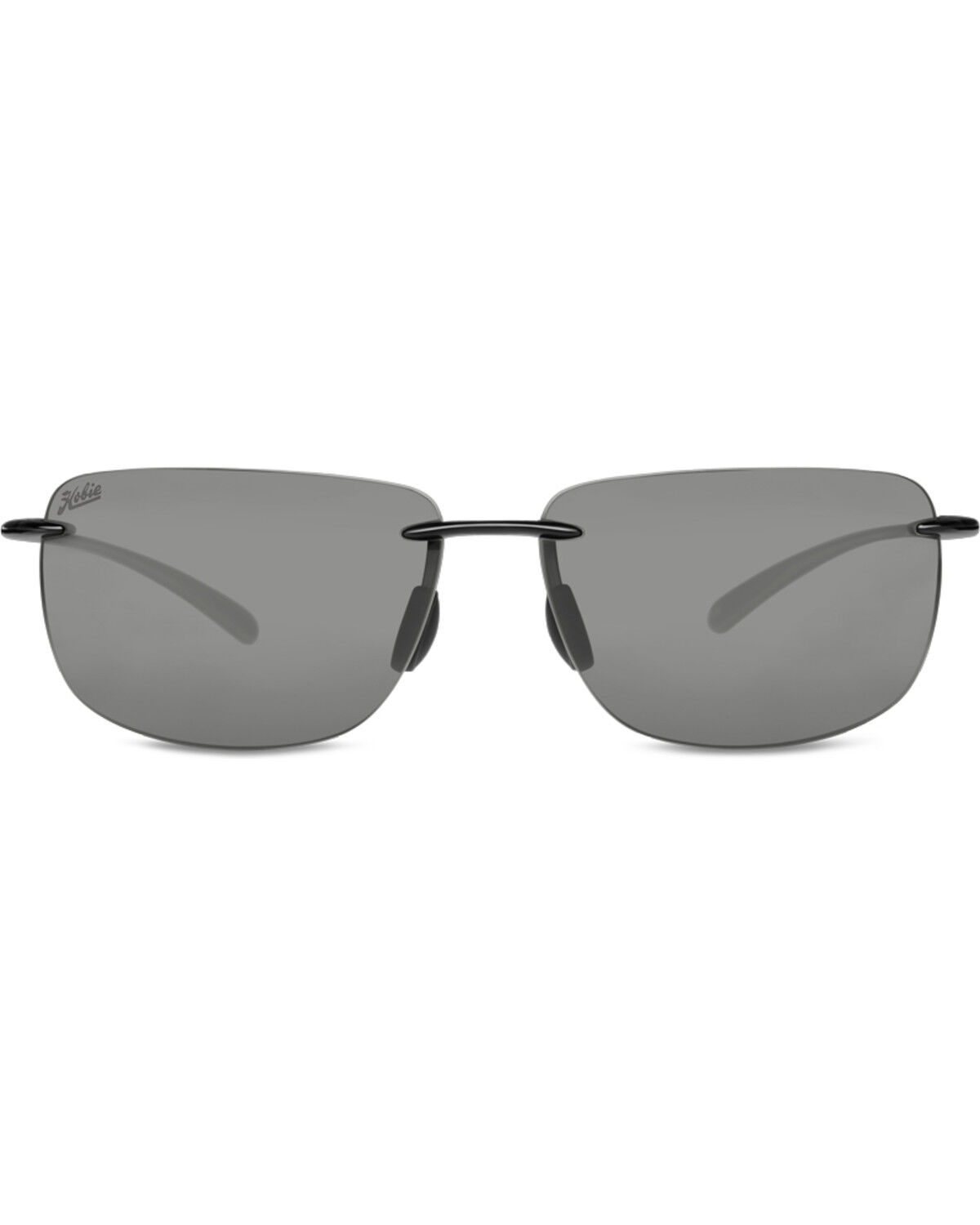 Hobie Men's Gray and Shiny Black Polarized Rips Sunglasses