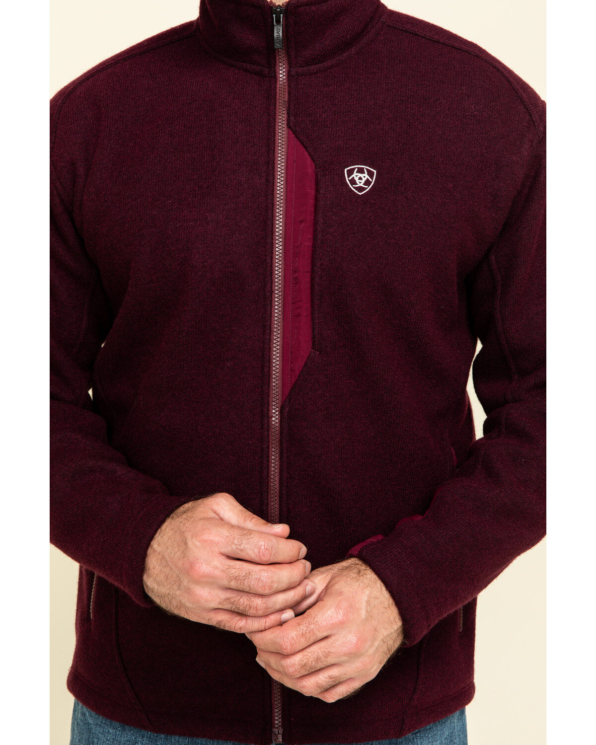 Ariat Men's Malbec Heather Bowdrie Bonded Full Zip Front Jacket