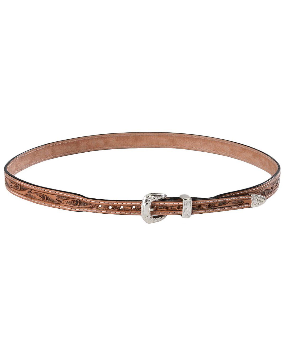 Embossed Leather Hat Band