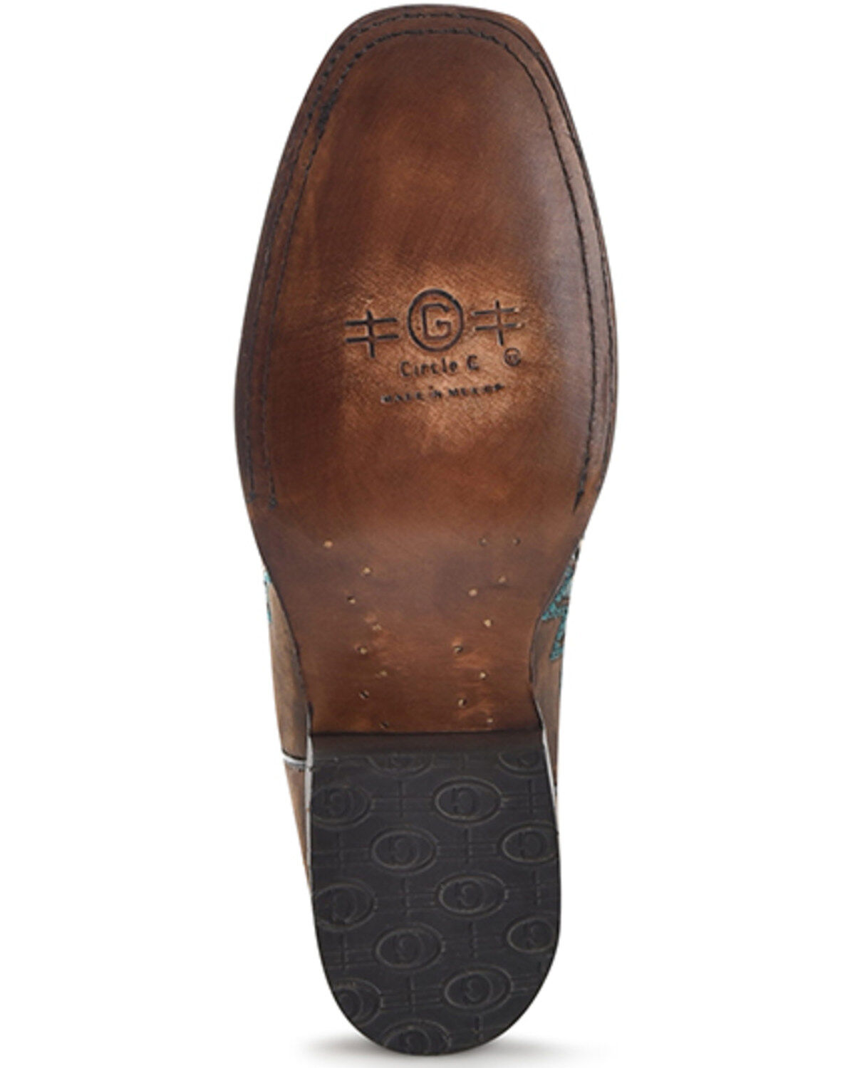 Circle G Women's Inlay Embroidered Western Boots - Square Toe