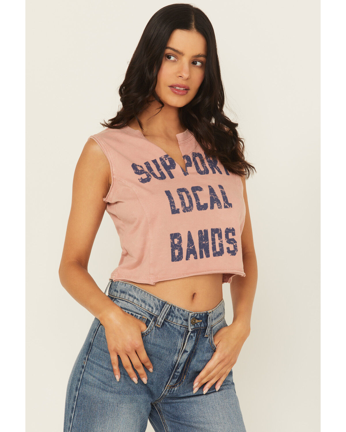 Cleo + Wolf Women's Ezra Support Local Bands Graphic Tank