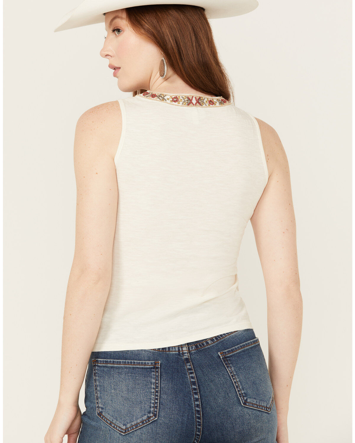 Shyanne Women's Beaded Fringe Tank