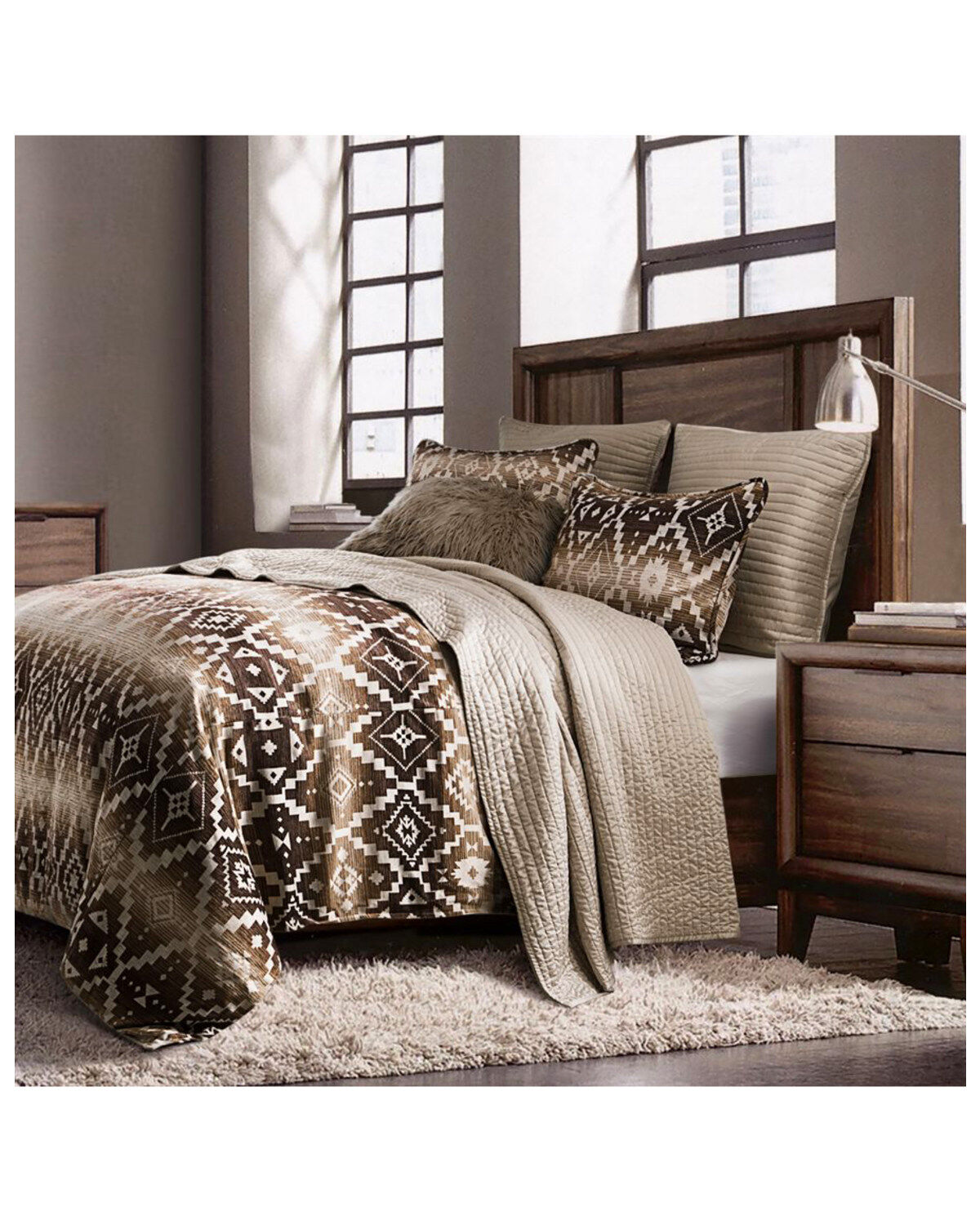 HiEnd Accents Twin Chalet Southwestern Comforter Set - 2 Piece