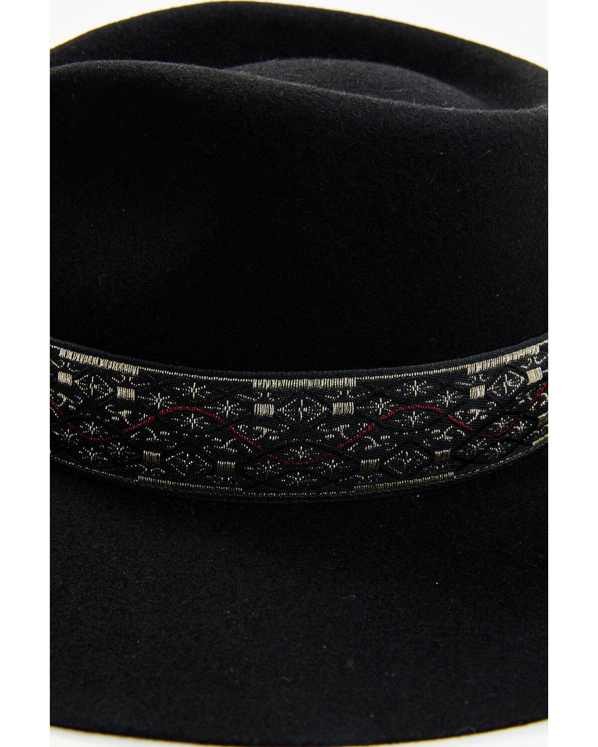 Shyanne Women's Jacquard Ribbon Band Felt Western Fashion Hat