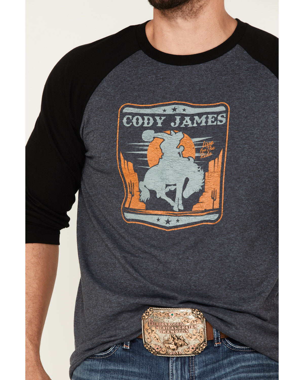 Cody James Men's Canyon Bronco Graphic Raglan T-Shirt