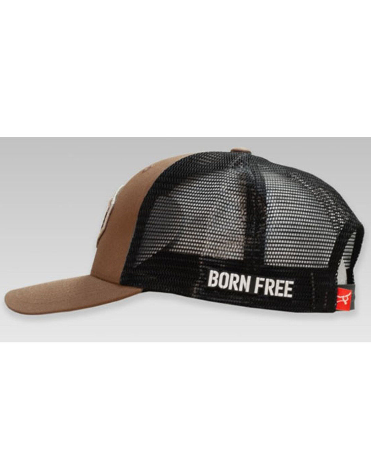 RopeSmart Men's All-American Embroidered Graphic Steer Flag Patch Mesh-Back Ball Cap