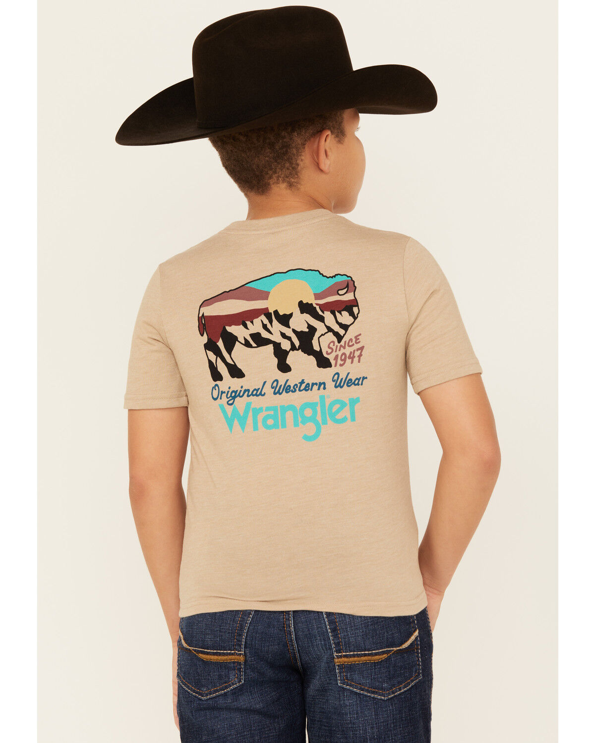 Wrangler Boys' Buffalo Logo Short Sleeve Graphic T-Shirt
