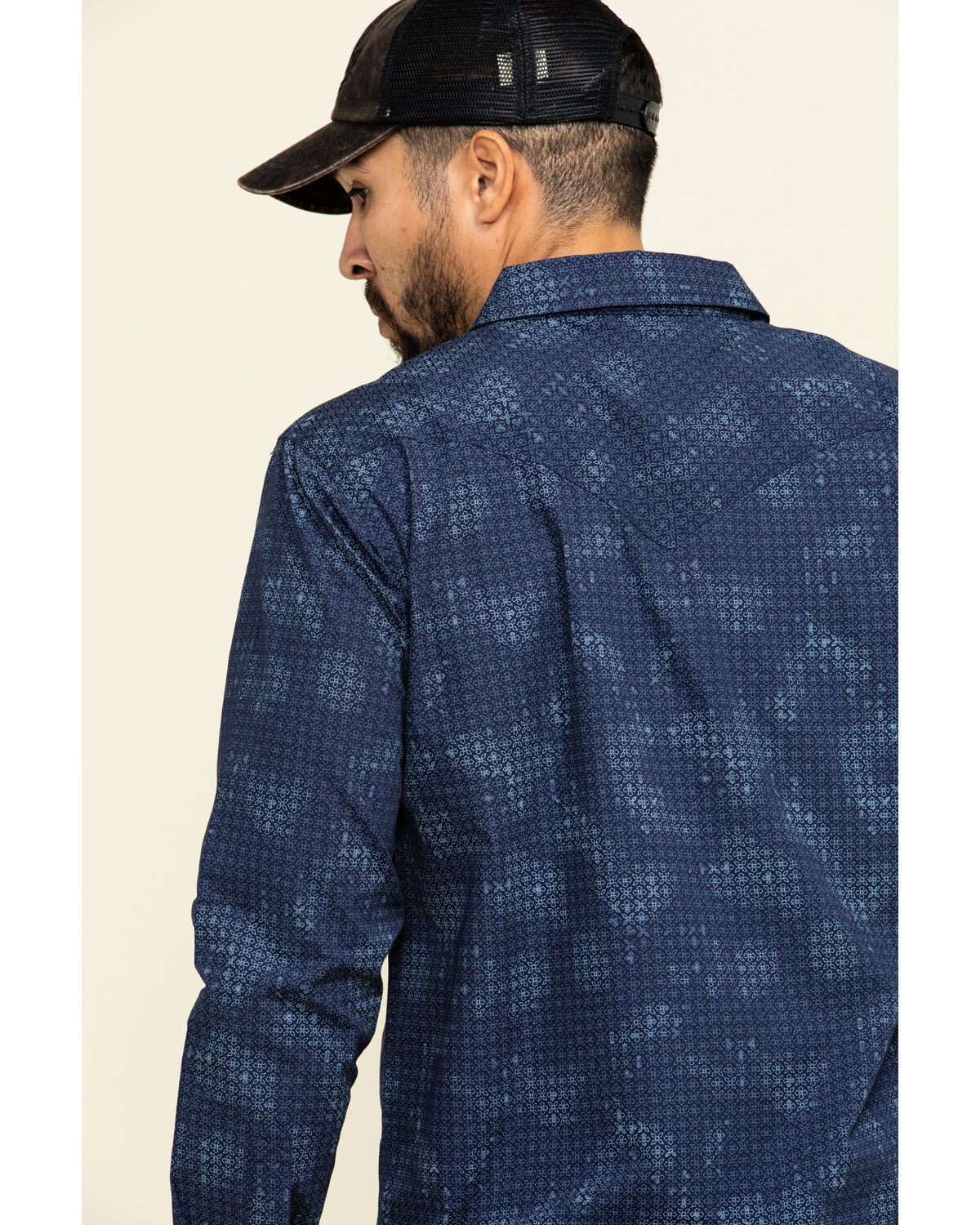 Moonshine Spirit Men's Floral Camo Print Long Sleeve Western Shirt