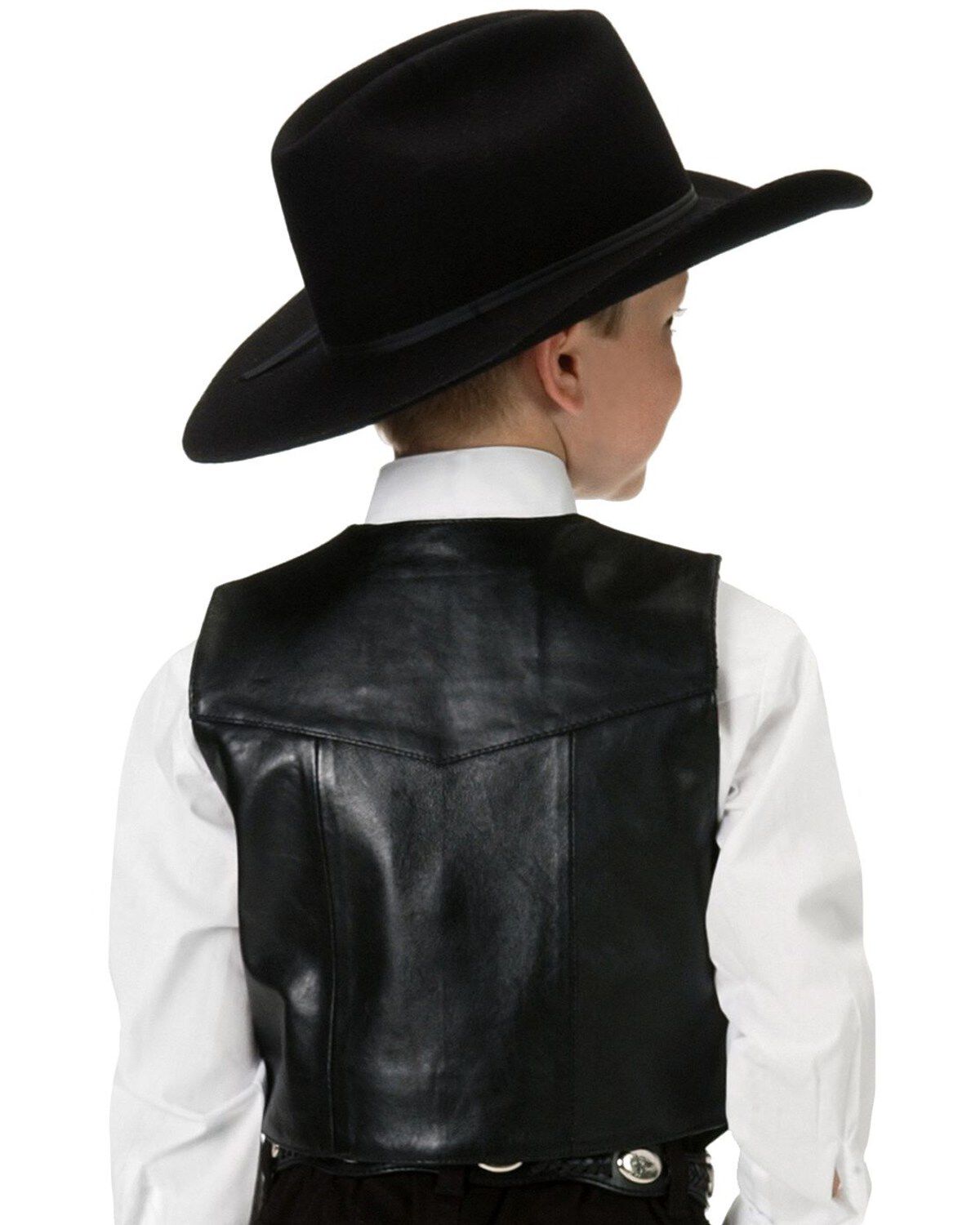 Roper Boys' Lambskin Leather Vest