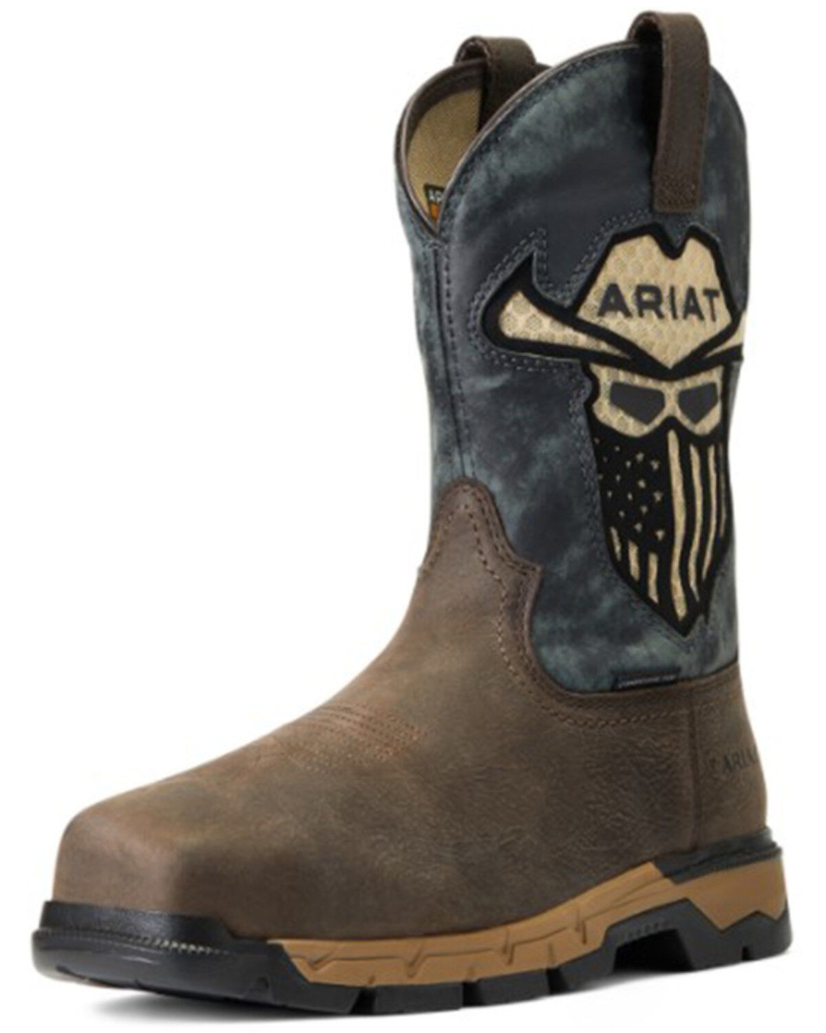 Ariat Men's Rebar Flex Western VentTek Incognito Composite Work Boots - Wide Square Toe