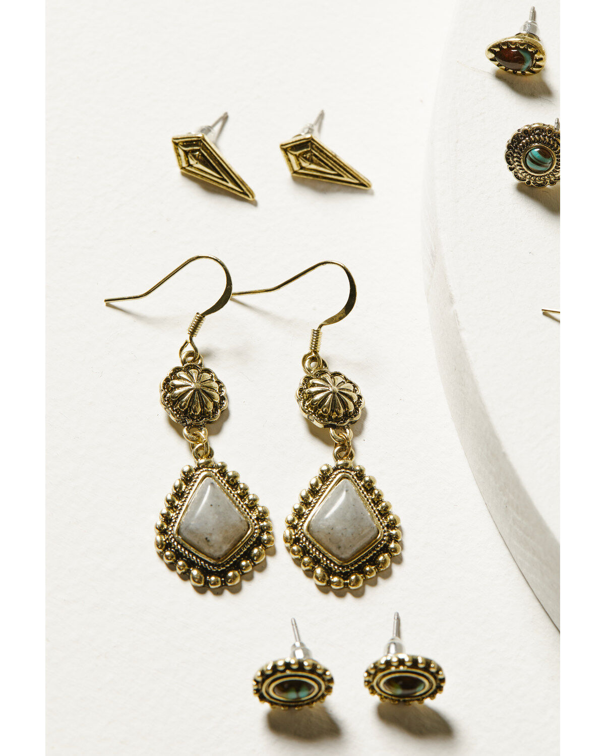 Shyanne Women's Soleil Inlay Earring Set - 6 Piece