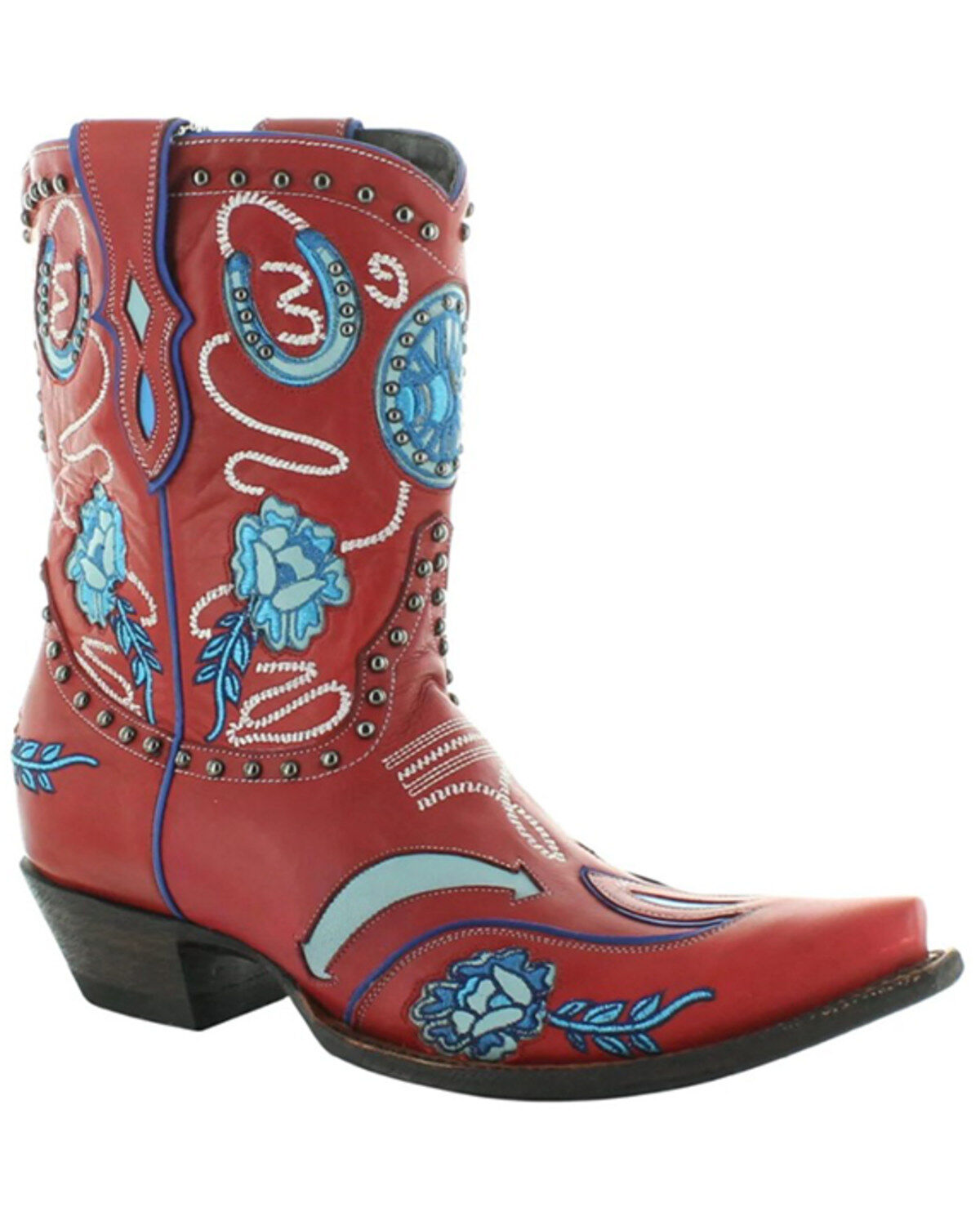 Double D Ranch Women's Wagon Wheel Western Boots - Snip Toe