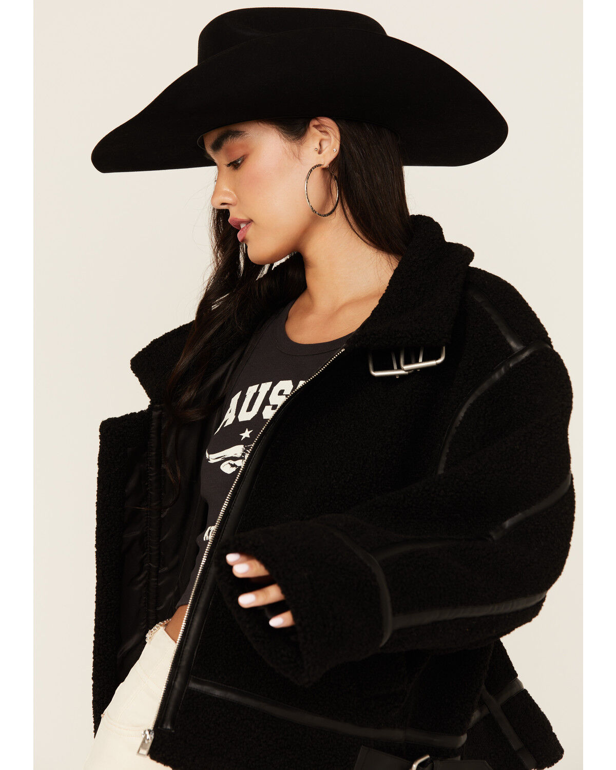 Revel Women's Sherpa Trim Moto Jacket