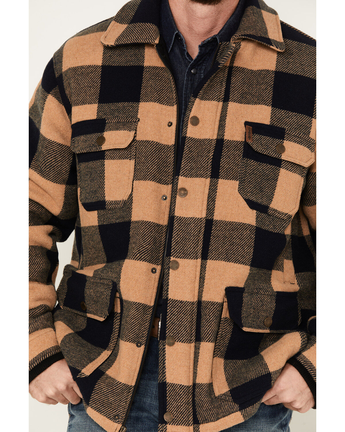 Cinch Men's Frontier Plaid Print Coat